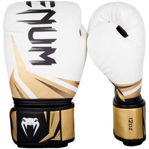 Venum Challenger 3.0 Boxing Glove – White/Black/Gold 1 Venum Challenger 3.0 Boxing Glove – White/Black/Gold