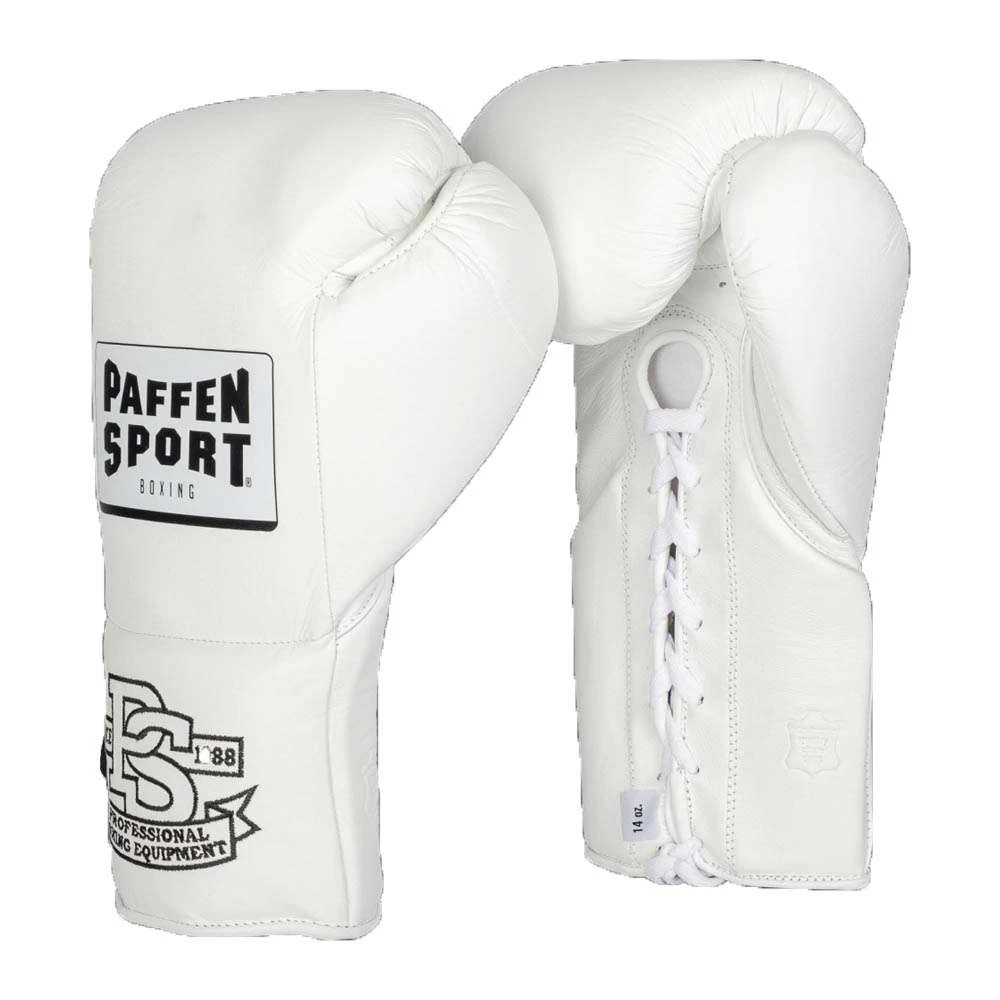 Paffen Sport Pro Mexican Lace Up Sparring Gloves – White 1 Paffen Sport Pro Mexican Lace Up Sparring Gloves – White
