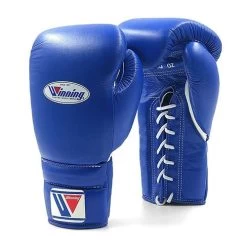 Winning MS Training Gloves Lace Up – Blue
