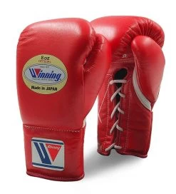 Winning MS Pro Fight Boxing Gloves – Black -Professional Boxing Equipment Store winning pro fight gloves red