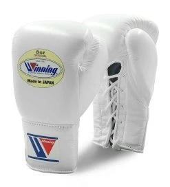 Winning MS Pro Fight Boxing Gloves – Blue -Professional Boxing Equipment Store winning pro fight gloves white 2
